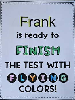 Preview of Motivational Test Posters | Editable | Test Tips | Printable