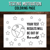 Motivational Testing Coloring Page - Printable Art Activit