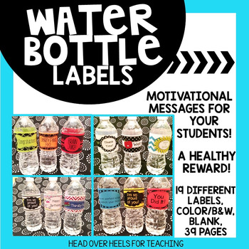 Preview of Motivational Water Bottle Labels {The Perfect Healthy Reward!}