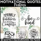 Motivational and Inspirational Quotes Posters - Greenery Theme