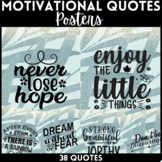 Motivational and Inspirational Quotes Posters - Snowy Botanicals