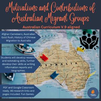 Preview of Motivations and Contributions of Migrant Groups to Australia