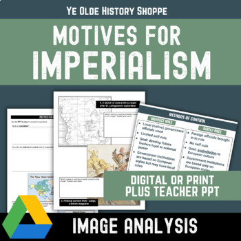 Motives For Imperialism Worksheets Teaching Resources Tpt