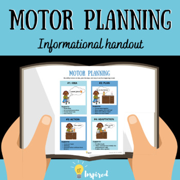 Preview of Motor Planning Informational Handout: (print or digital) Occupational Therapy
