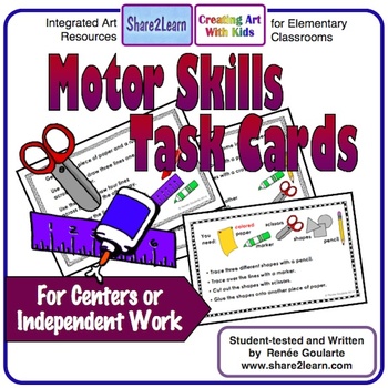 Preview of Motor Skills Activity Task Cards