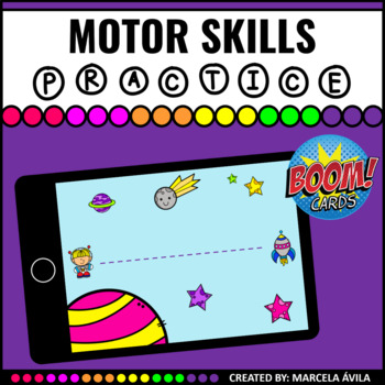 Preview of Motor Skills Boom Cards™ Distance Learning Basic Concepts