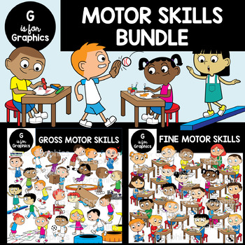 Preview of Motor Skills Clipart Bundle