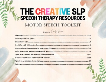 Preview of Motor Speech Toolkit