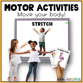 Preview of Motor movement activities Exercise cards Self-Regulation Visuals