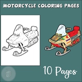 Motorcycle Clip Art  , Coloring Pages , Winter Activities