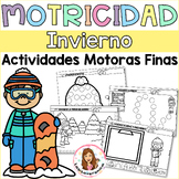 Motricidad fina Invierno. Winter Fine motor Activities. Spanish