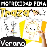 Motricidad fina Traza Ejercicios Verano Summer in Spanish 