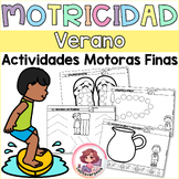 Motricidad fina Verano. Summer Fine motor Activities. Spanish