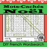 Mots-Cachés à Noël or French Christmas Make Your Own Wordsearch