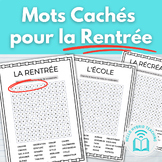 Mots cachés pour la Rentrée (French back-to-school word se