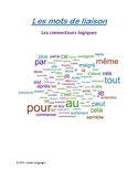 Mots de liaison - Transition word list and English translations