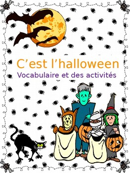 Halloween French Vocabulary and Activities by MissHoneyBee | TPT