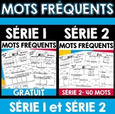 Mots fréquents (Série 1 et 2) - French Sight Words - Frenc