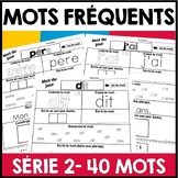 Mots fréquents SÉRIE 2    -     French Sight Words - Frenc