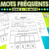 Mots fréquents - Série 3 - 70 mots -  French Sight Words