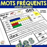 Mots fréquents en français- SÉRIE 2 - French Sight Words