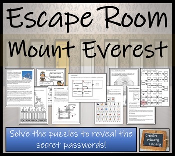 Preview of Mount Everest Escape Room Activity