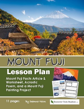 Mount Fuji Worksheets Teaching Resources Teachers Pay Teachers