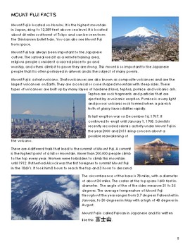 Mount Fuji Lesson Plan By Discover Unit Studies Tpt