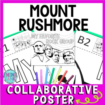 Preview of Mount Rushmore Collaborative Poster - President's Day - Bulletin Board