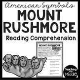 Mount Rushmore Informational Text Reading Comprehension Pa