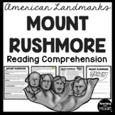 Mount Rushmore in South Dakota Reading Comprehension Works