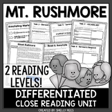 Mount Rushmore Reading Passage and Close Reading Worksheets