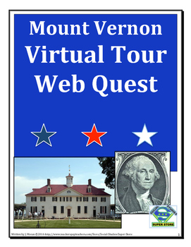 Preview of Mount Vernon Virtual Tour Web Quest