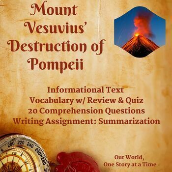 Preview of Summarizing a Nonfiction Text: Mount Vesuvius