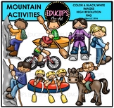 Mountain Activities Clip Art Bundle {Educlips Clipart}