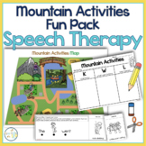 Mountain Activities Speech Therapy Theme Fun Pack | Outdoo
