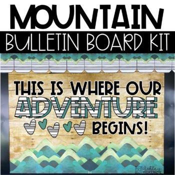 Preview of Mountain Back To School Bulletin Board or Door Decor