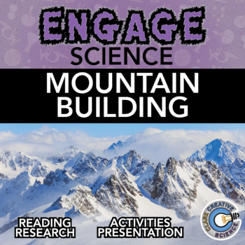 Preview of Mountain Building Resources - Leveled Reading, Activities, Notes & Slides