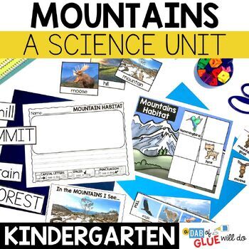 Preview of Mountain Habitat Science Lessons and Activities for Kindergarten