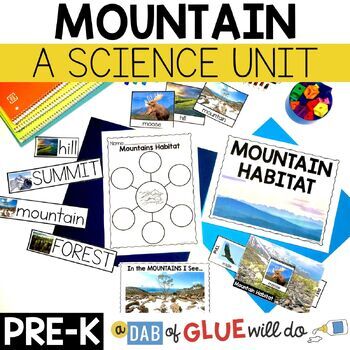 Preview of Mountain Habitat Science Lessons and Activities for Pre-K