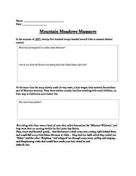 Preview of Mountain Meadows Massacre