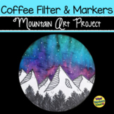 Mountain Northern Lights Art Project