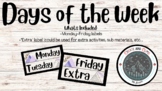 Mountain/Pyramid Themed Labels- Days of the Week