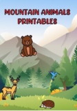 Mountain animals printables and games
