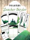 Mountain design Teacher Binder / Planner 