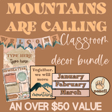 Mountains Are Calling | Classroom Decor Bundle