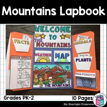 Preview of Mountains Lapbook for Early Learners - Animal Habitats