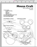 Mouse Craft Template PDF