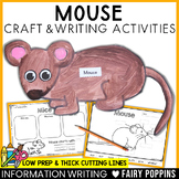 Mouse Craft & Writing | Pets Unit, Vet Clinic Activities