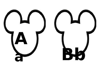 Preview of Mouse Hat Alphabet Letters